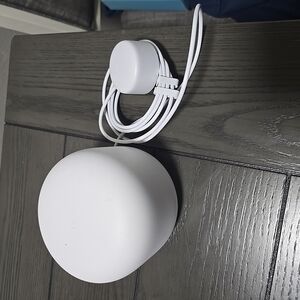 White Smart Home Device with Cable